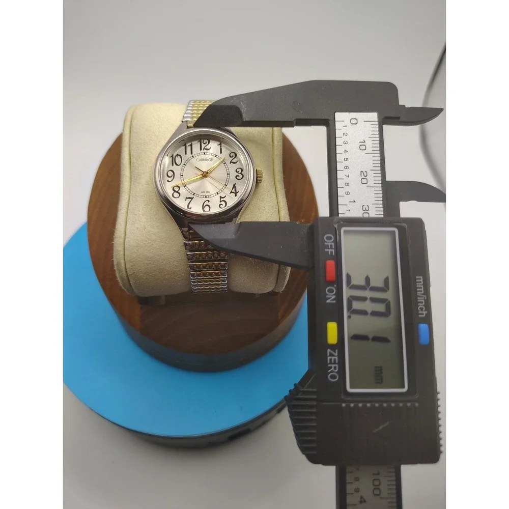 Carriage By Timex‎ Women's Quartz Watch Two Tone Stainless Steel New Battery